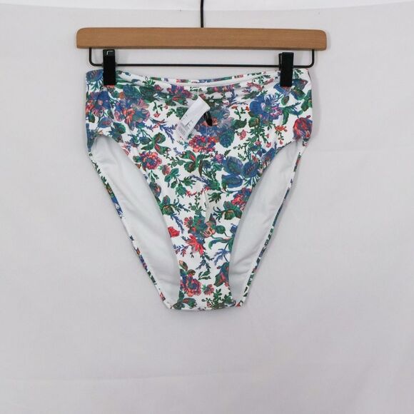 NWT J. Crew Eco high-waisted bikini bottom in English garden - Small - Picture 2 of 7